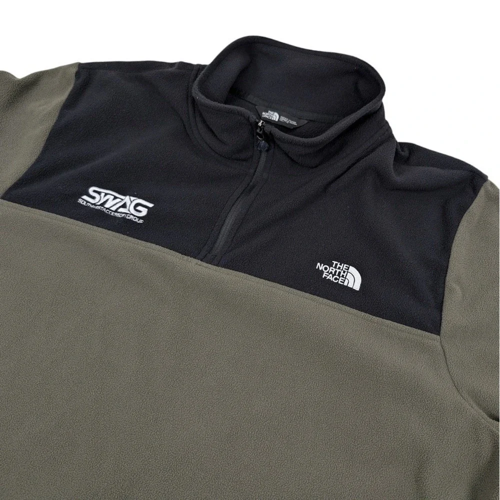 The North Face Glacier 1/4 Zip Fleece Lot‎ Mens 2XL Logo Outdoors Utility Gorp